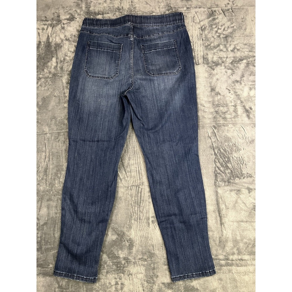 Judy Blue Women's Blue Medium Wash Jogger Jeans Drawstring Pockets Mid Rise - Picture 13 of 16